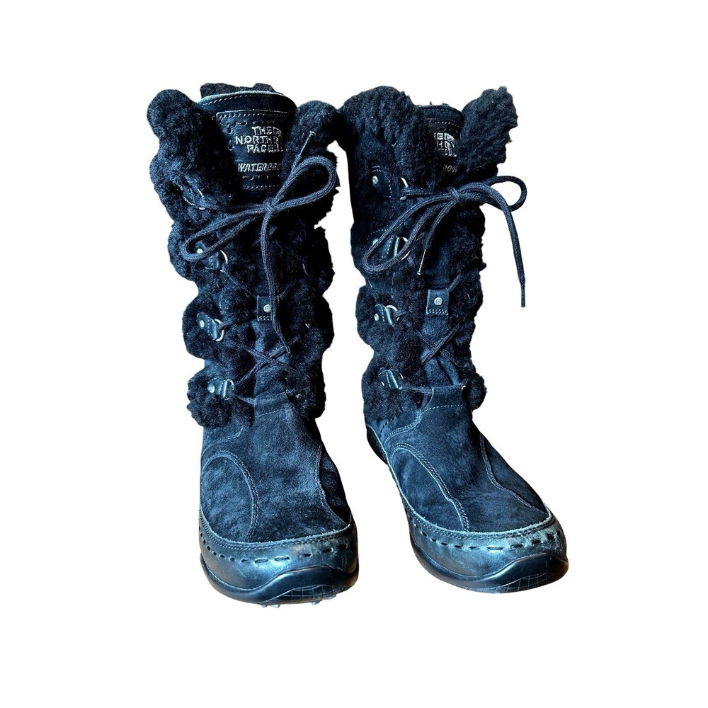 The North Face Women’s 7.5 Boots Waterproof Insulated Black Suede sheep lace up